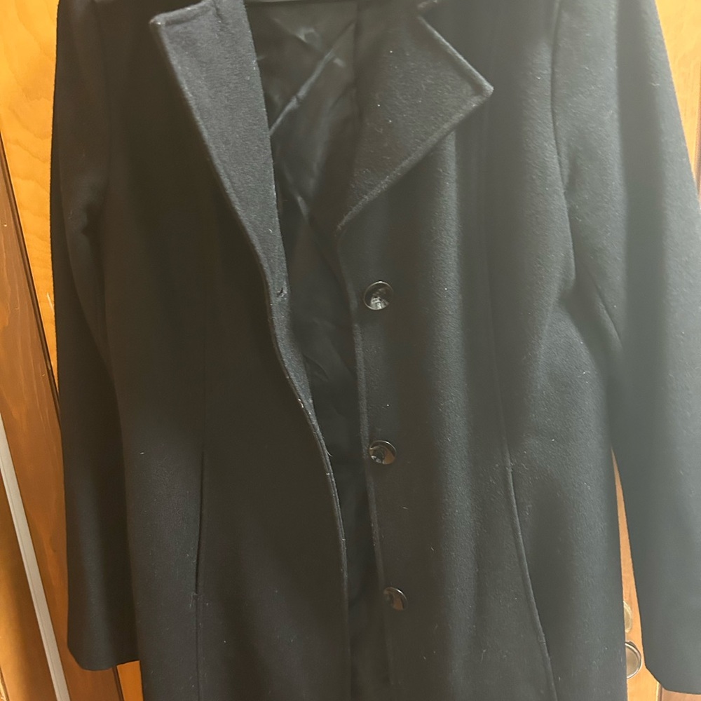 New York & Company wool Black Pea Coat
